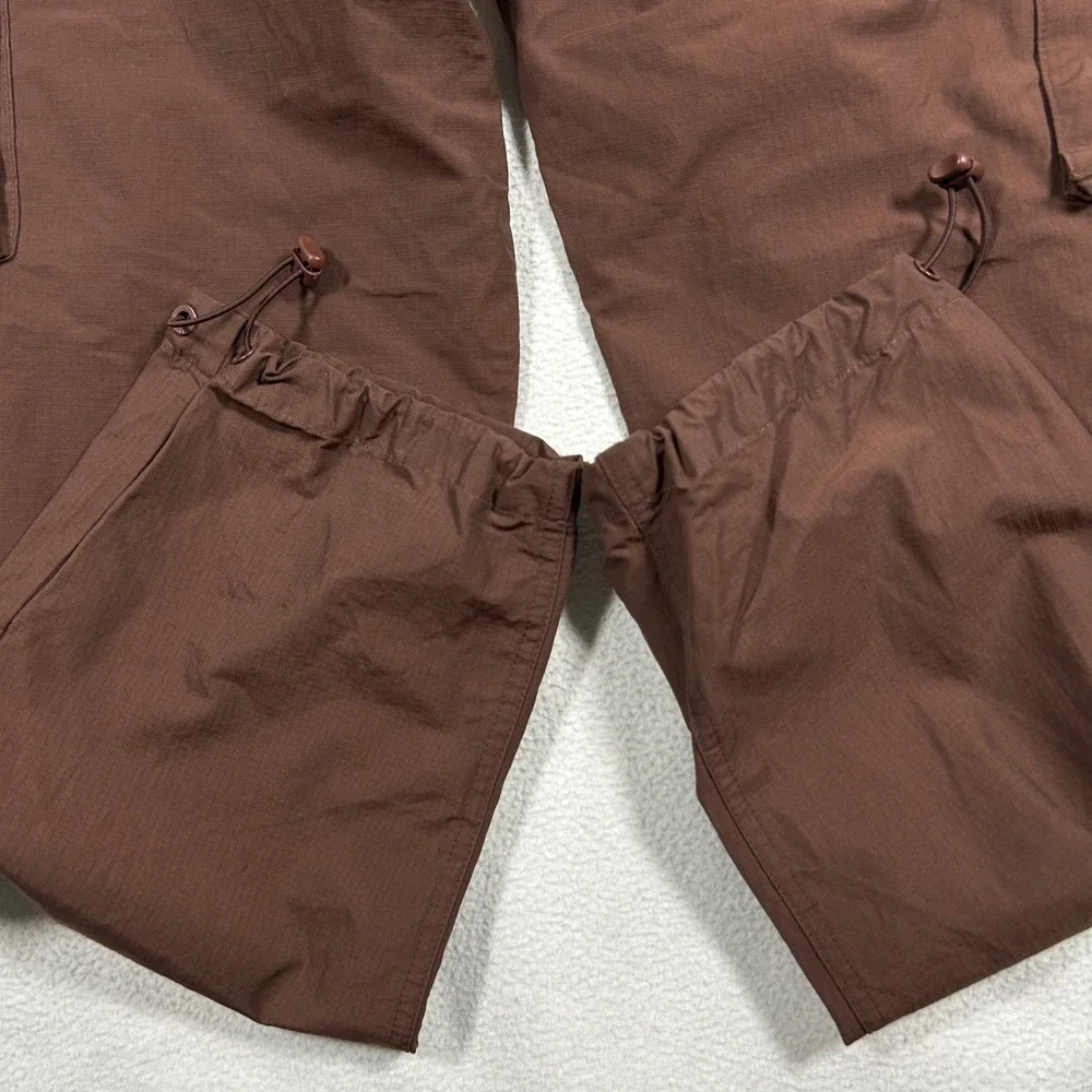 Air Jordan Heritage Cargo Pants Men's Large Brown Ripstop Bungee Hem Utility